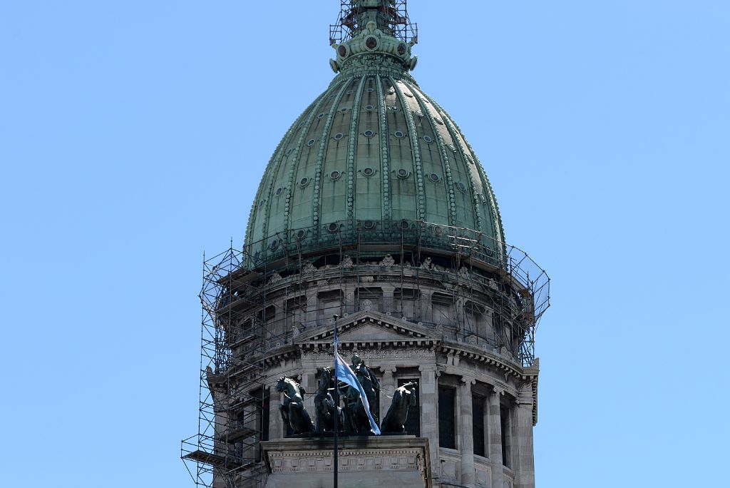 14 Argentine National Congress Building Dome Close Up Buenos Aires